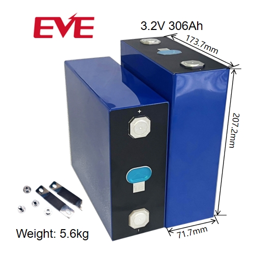 Xiho Best Lithium Battery 8000 Cycle EVE 3.2V 306AH Lithium Ion Phosphate Battery For Home Energy Storage 