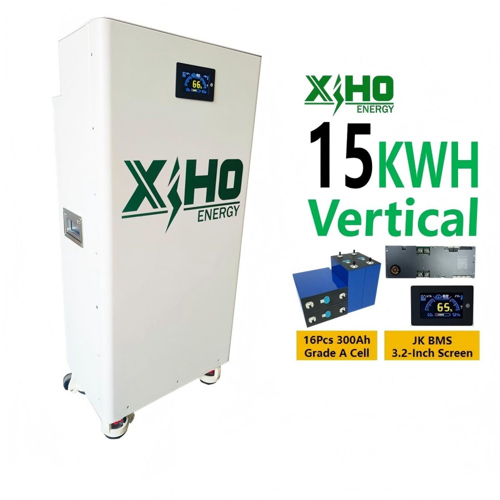 XIHO 16S1P 15KWh 3.2V 314Ah 280Ah Lifepo4 Battery Cells 48V 51.2V 15kWh Vertical Battery DIY Kits With 200A BMS