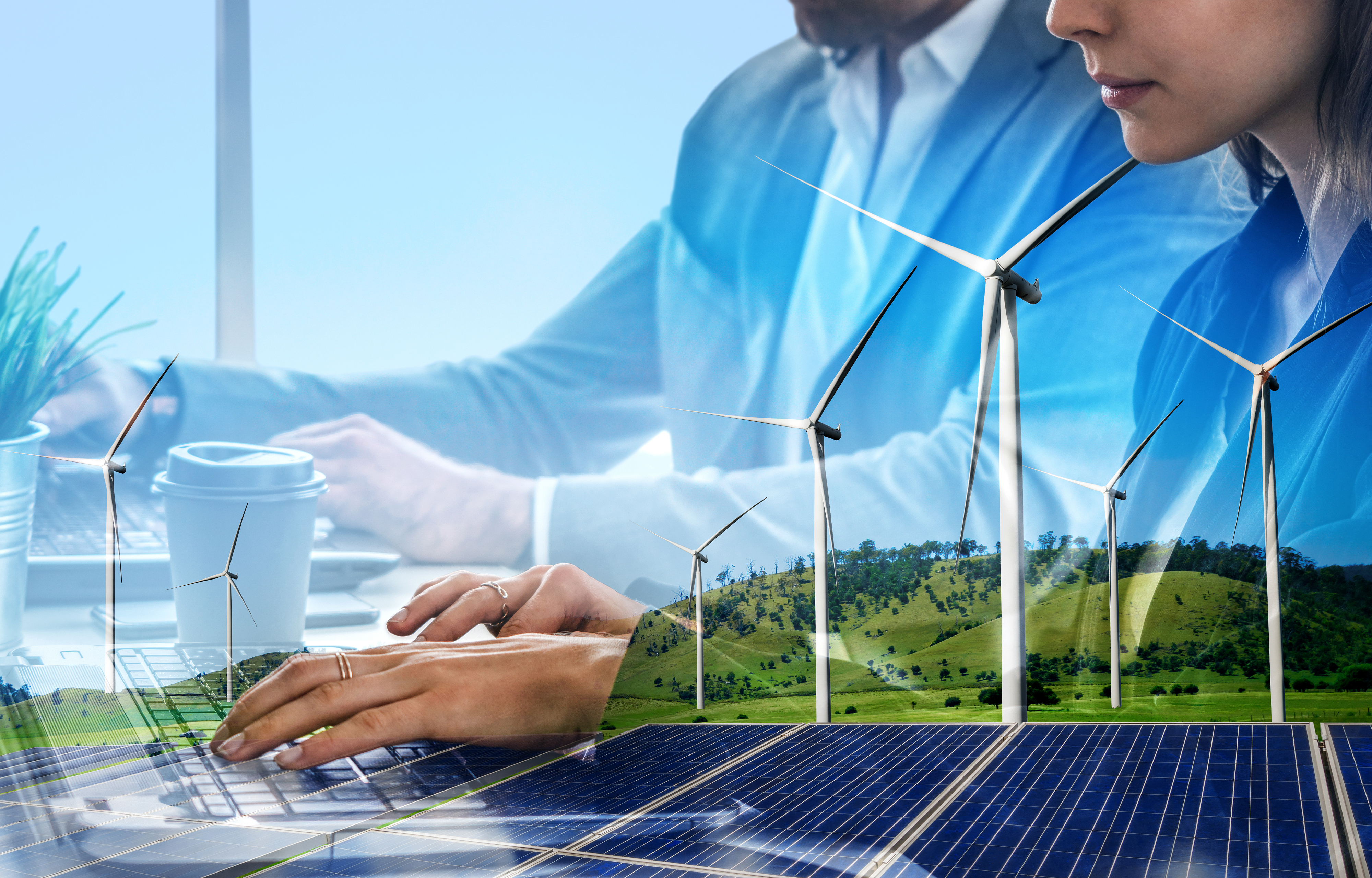 Wind turbines and batteries