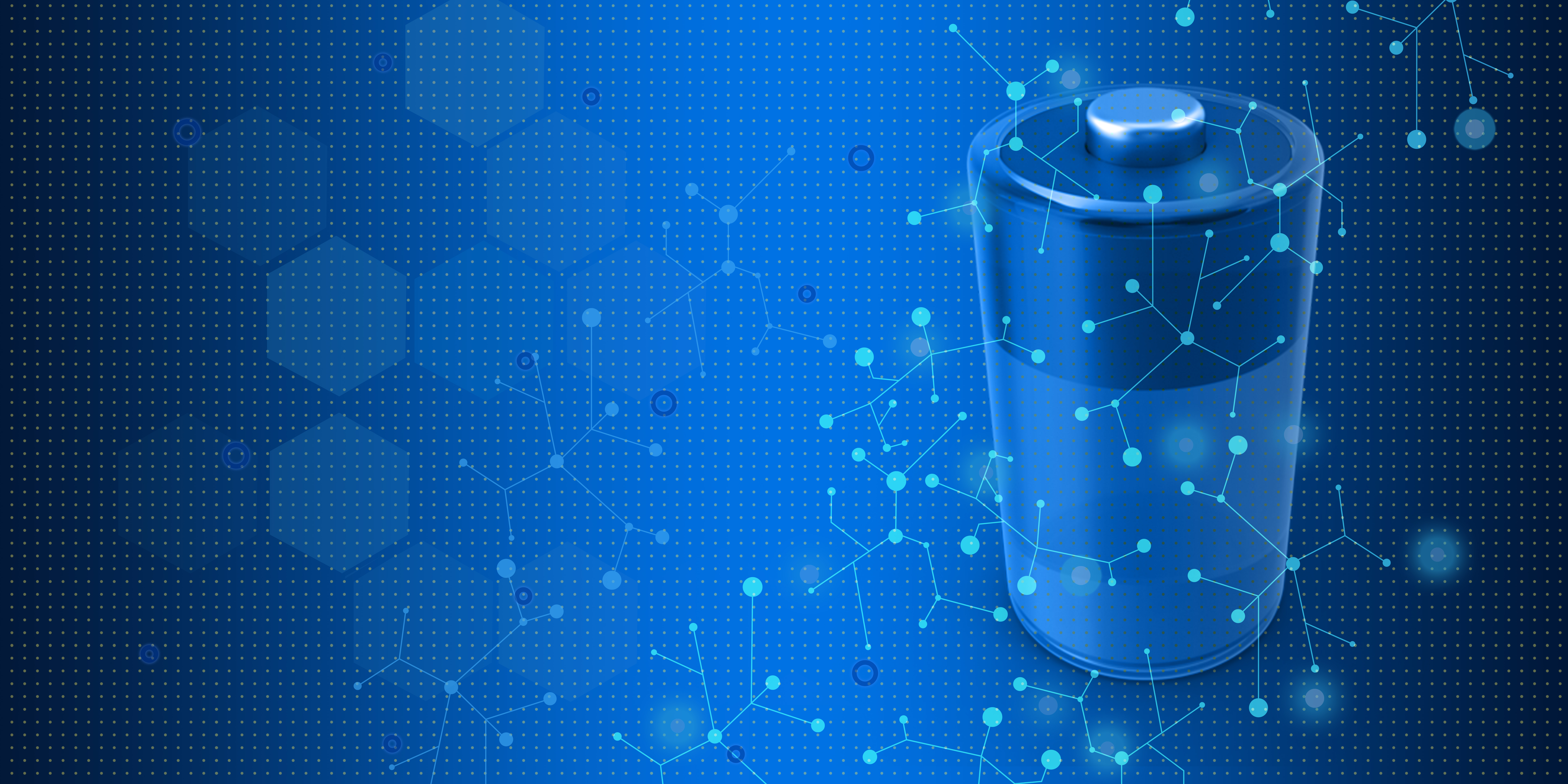 Blue rechargeable battery