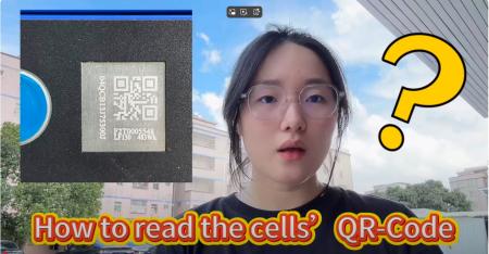 How to read the Qr-Code of the lithium ion battery cell