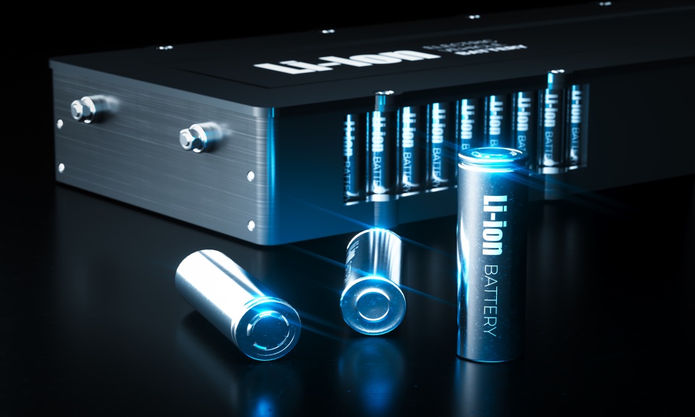Modern lithium-ion battery technology concept