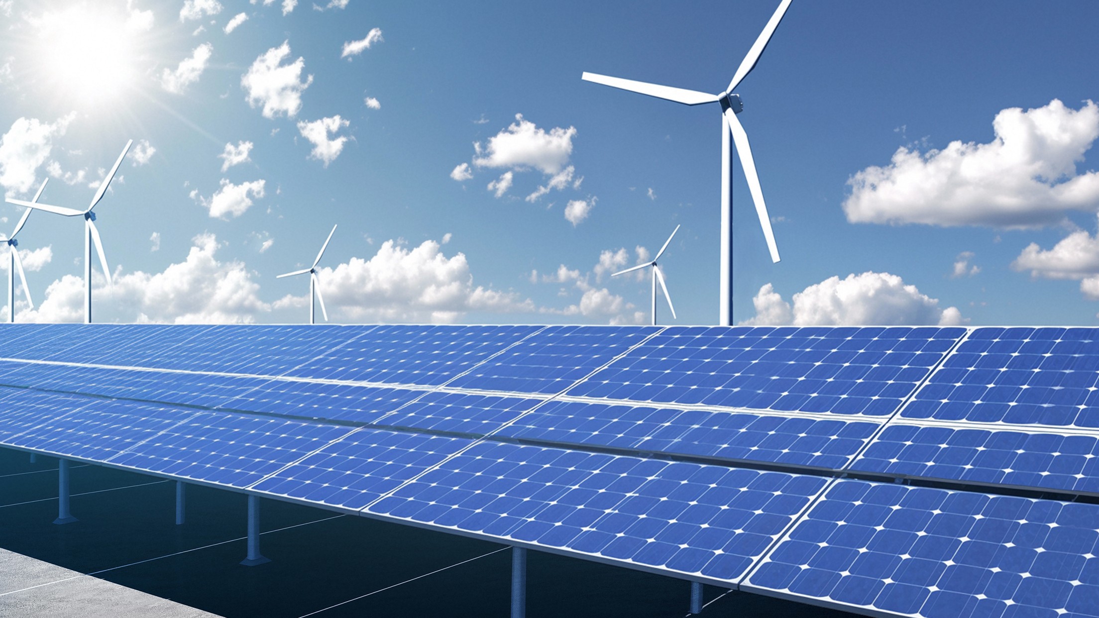 Real solar energy scene