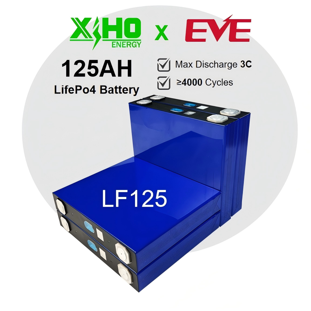 Xiho EV 3.2V 125Ah Prismatic Lifepo4 Battery Cell 3.2v 125Ah Rechargeable Lfp Boats Lithium Ion Batteries  