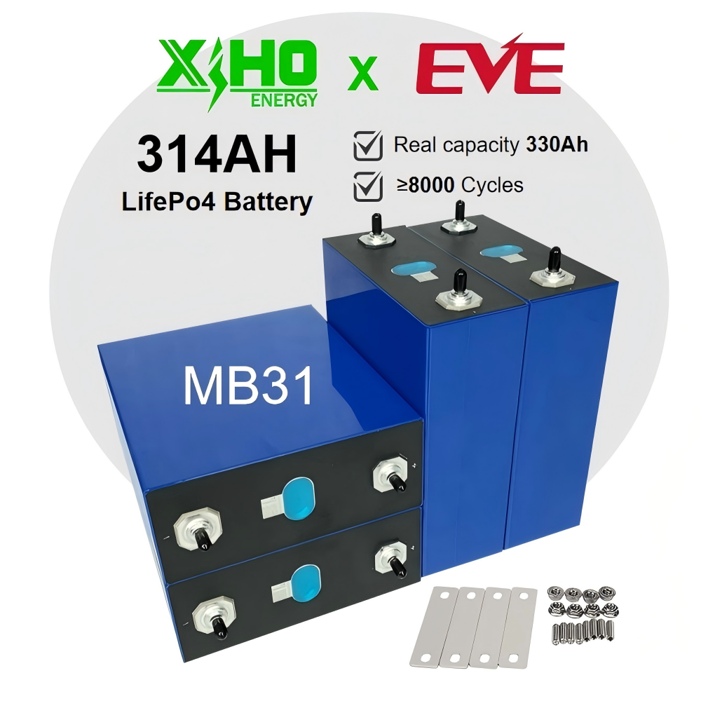 XIHO 3.2V 314Ah MB31 LiFePO4 Prismatic Cells Lithium Battery Manufacturing