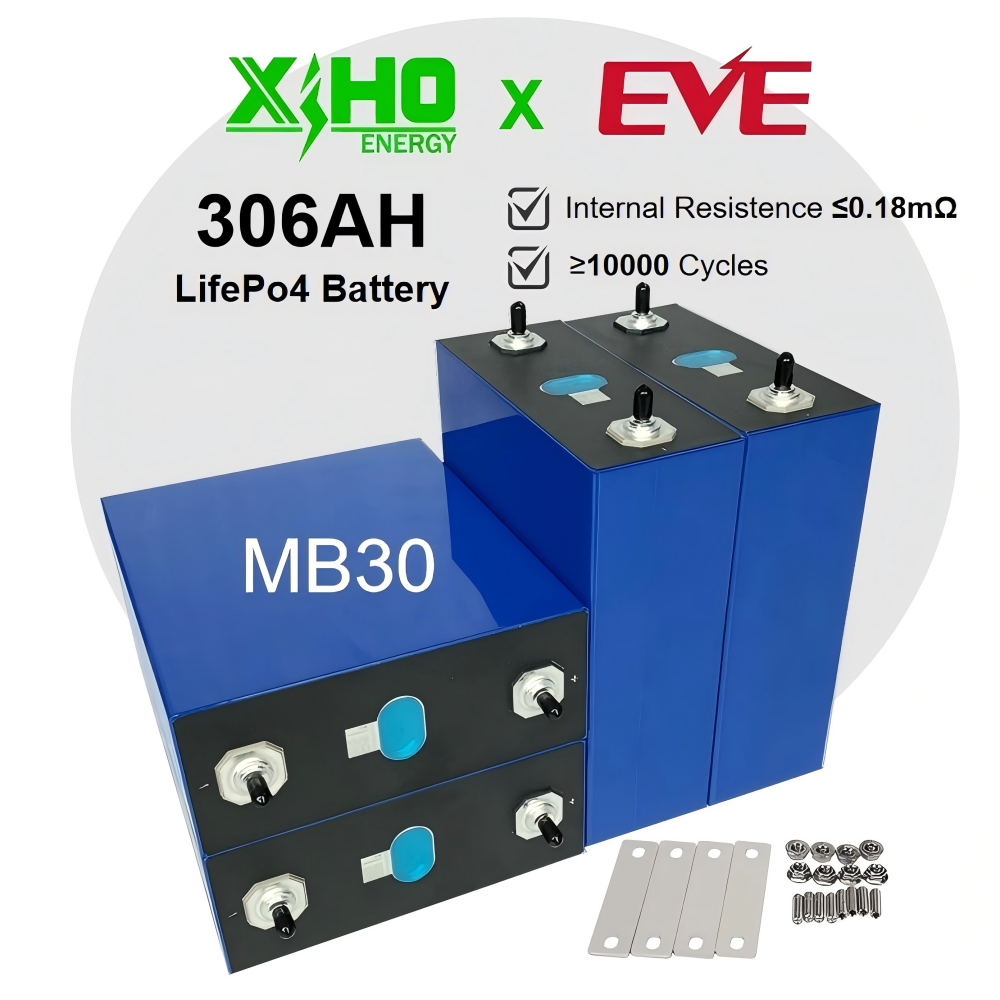 Xiho Best Lithium Battery 8000 Cycle EVE 3.2V 306AH Lithium Ion Phosphate Battery For Home Energy Storage 