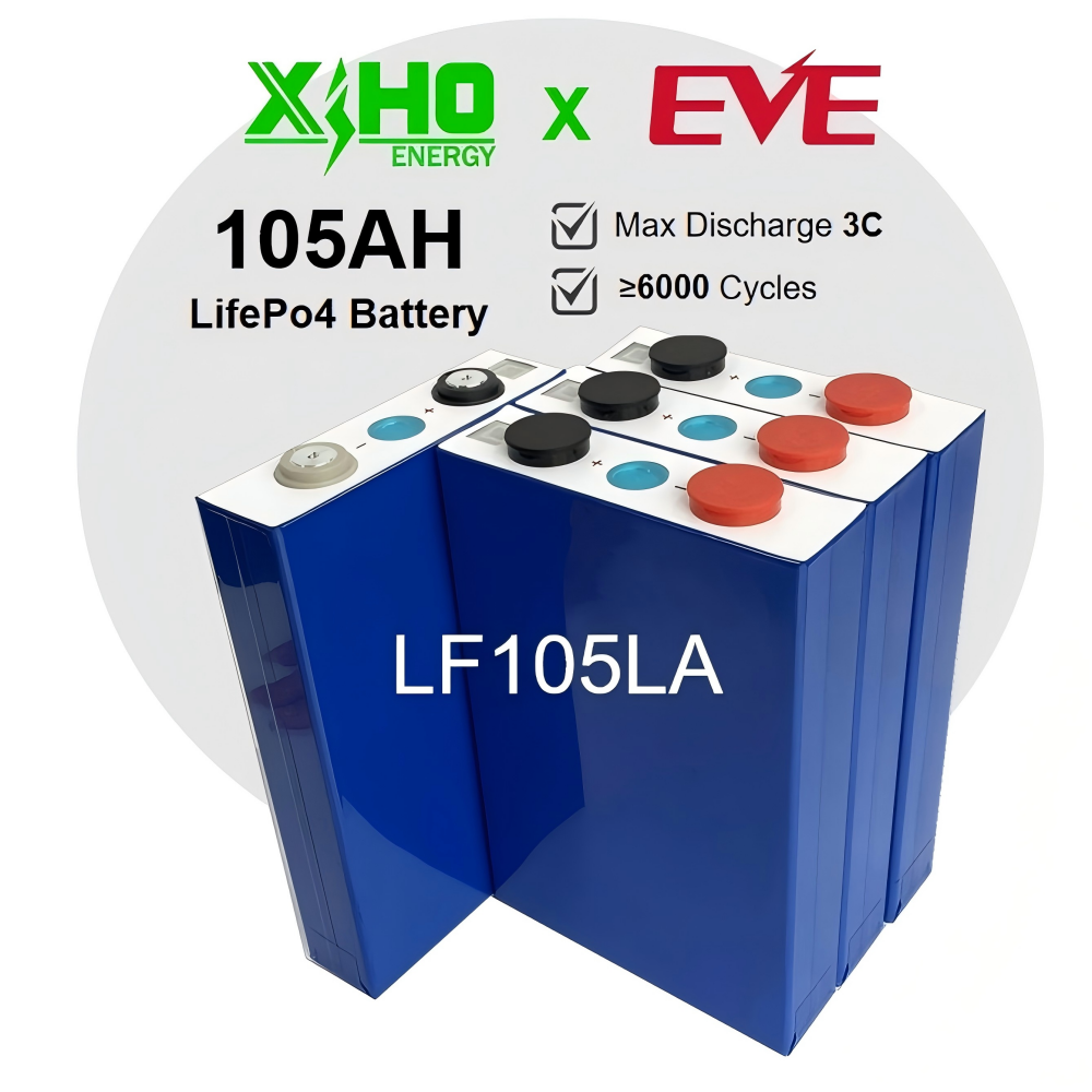 Lithium Battery Supplier EVE 3.2V 105Ah Lithium Ion Prismatic Battery 105Ah 3.2v Lifepo4 Cells Energy Storage Battery