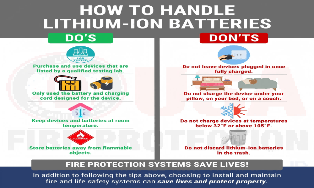 how to handle lithium-ion batteries