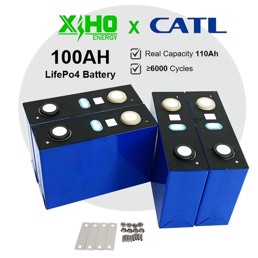 Rechargeable 6000 Cycles Catl 3.2V 100Ah Lifepo4 Prismatic Batteries For Home Energy Storage Solutions