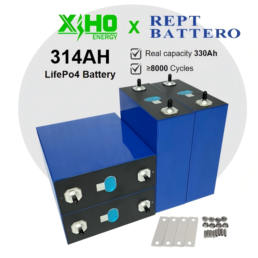 Energy Storage Battery Manufacturer Rept 314Ah 8000 Cycle Lifepo4 Prismatic Cells 3.2V Lithium Iron Phosphate Batteries