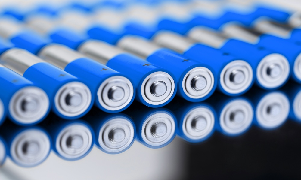 blue battery cells