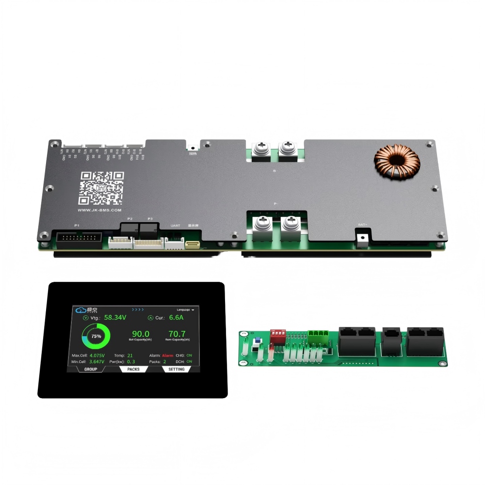 JK Jikong V19 BMS 24V 48V 51.2V 100A 150A 200A 8S 10S 16S With Active Balance For Solar Energy Storage Battery