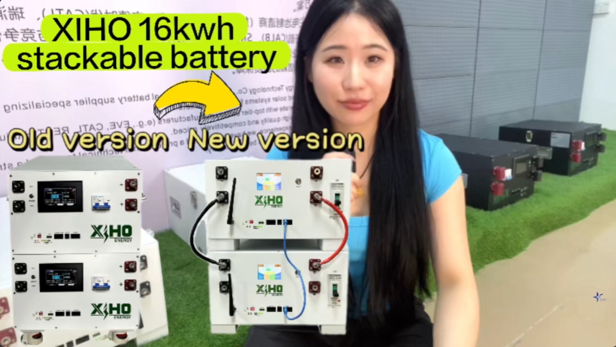 [XIHO Energy] 16kwh stackable battery pack - Old version VS New version #lifepo4 #energystorage