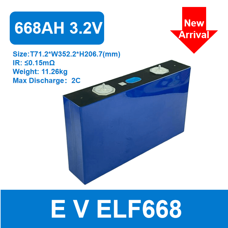 XIHO EVE 3.2V 668Ah LF668 2C Discharge Prismatic LiFePO4 Battery Cell