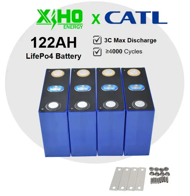 Hot Selling Catl  3.2V 122Ah Rechargeable Lifepo4 Prismatic Battery Cells For Household Energy Storage