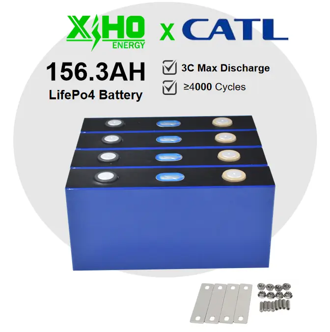 Fast Shipping Catl  3.2V 156.3Ah Rechargeable Lifepo4 Prismatic Battery Cells For Electric Bus