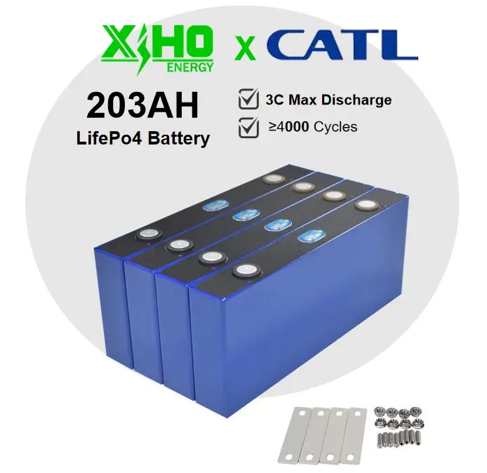 New Arrival Catl  3.2V 203Ah Rechargeable Lifepo4 Prismatic Battery Cells For Electric Bus