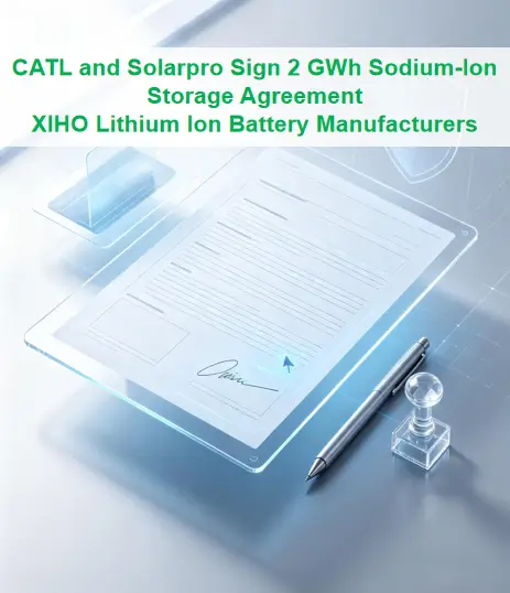 CATL and Solarpro Sign 2 GWh Sodium-Ion Storage Agreement