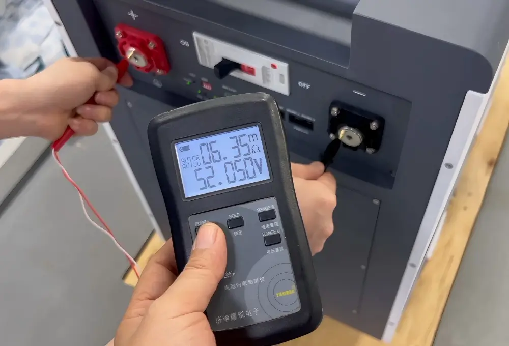 voltage internal resistance test for 34kWh battery pack