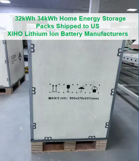 32kWh 34kWh Home Energy Storage Packs Shipped to US