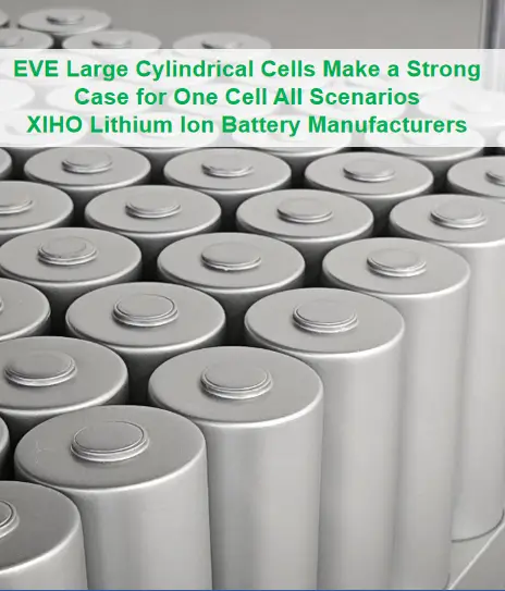 EVE Large Cylindrical Cells Make a Strong Case for One Cell All Scenarios