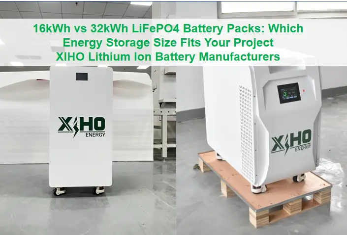 16kWh vs 32kWh LiFePO4 Battery Packs: Which Energy Storage Size Fits Your Project