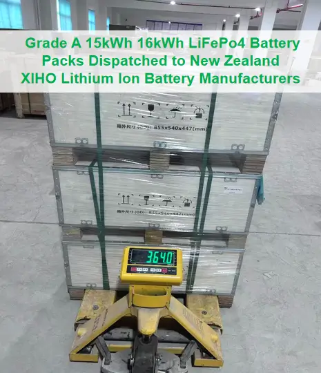 Grade A 15kWh 16kWh LiFePo4 Battery Packs Dispatched to New Zealand