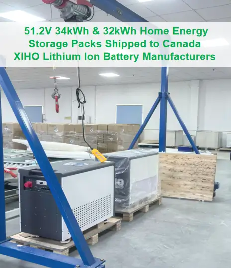  51.2V 34kWh & 32kWh Home Energy Storage Packs Shipped to Canada