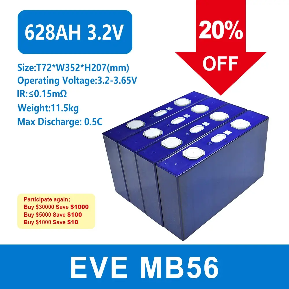 eve mb56 628ah battery 20 percent discount