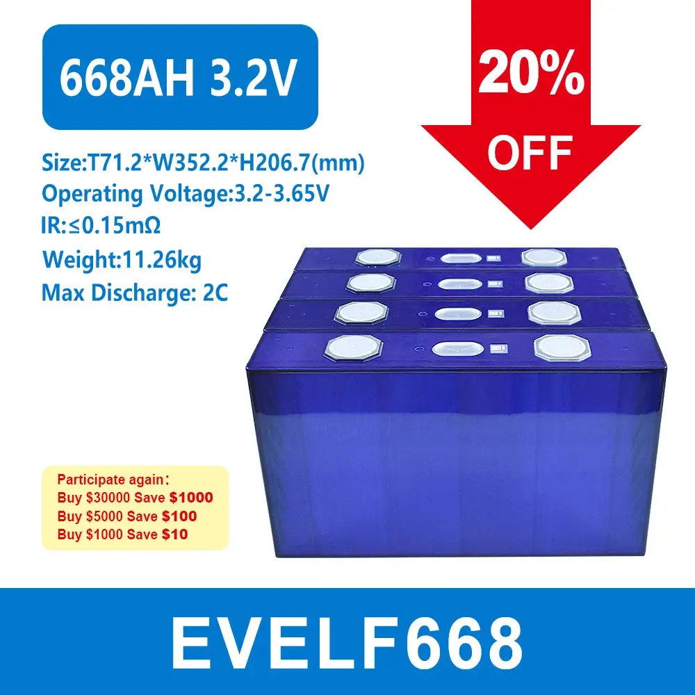 ve lf668 668ah battery 20 percent discount