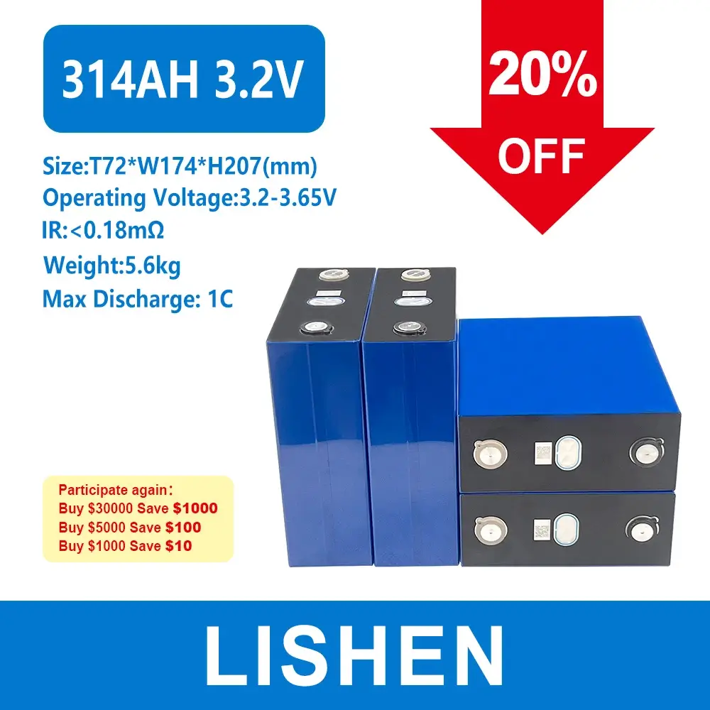 lishen 314ah battery 20 percent discount