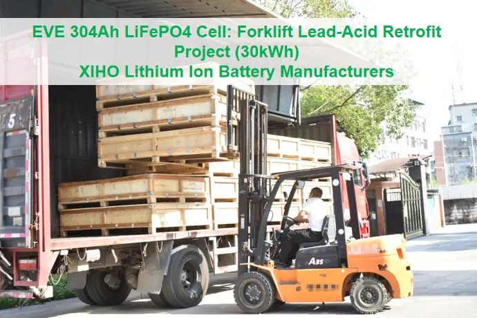EVE 304Ah LiFePO4 Cell: Forklift Lead-Acid Retrofit Project (30kWh)