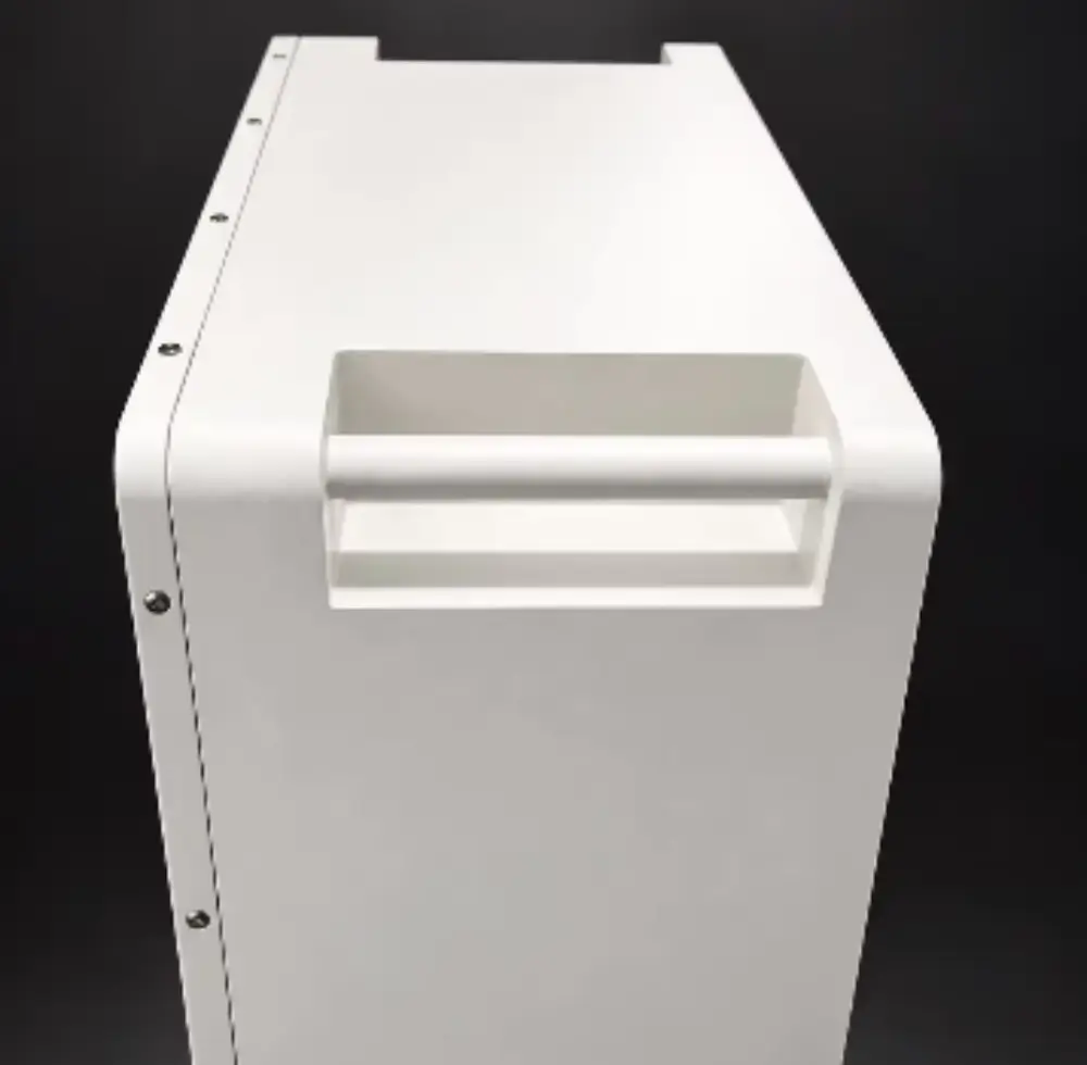 branded diy energy storage box front side rear view