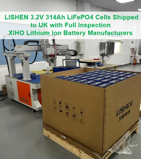 LISHEN 3.2V 314Ah LiFePO4 Cells Shipped to UK with Full Inspection