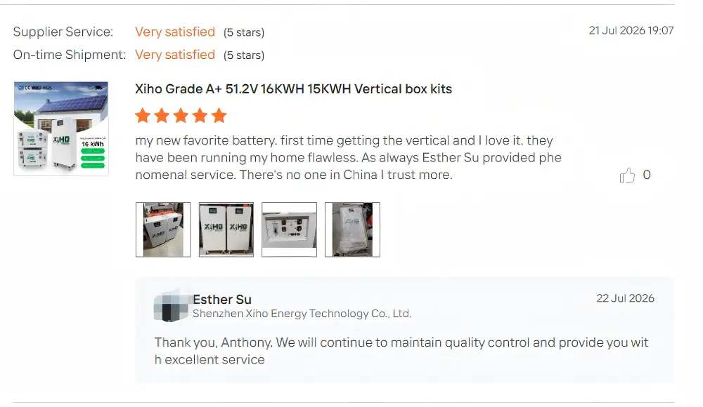 five star review from returning us customer